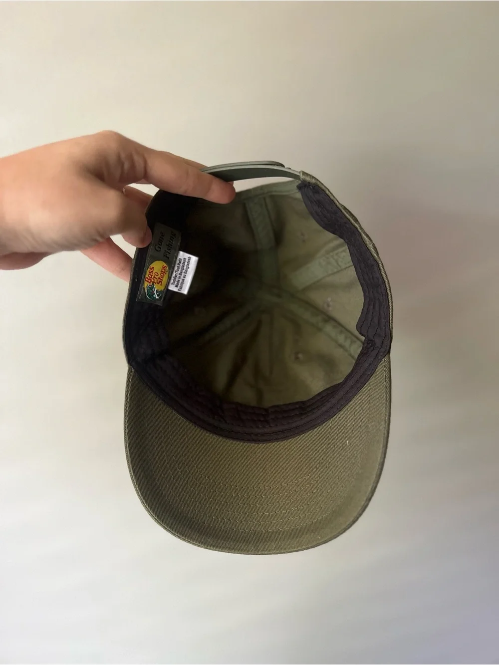 Toddler Bass Pro Shops Olive Green Logo Baseball Cap Adjustable